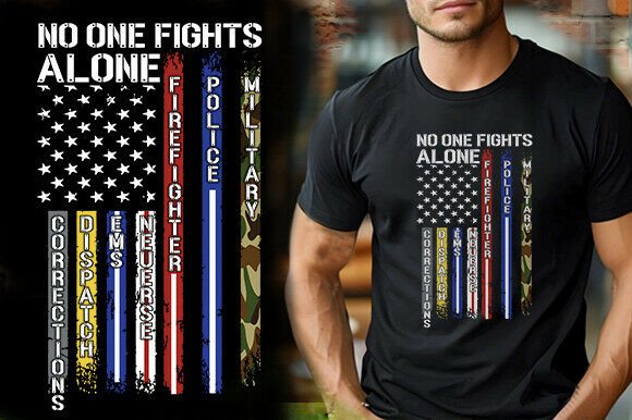 No One Fights Alone: A Powerful Design for Police, Military & Fire Supporters